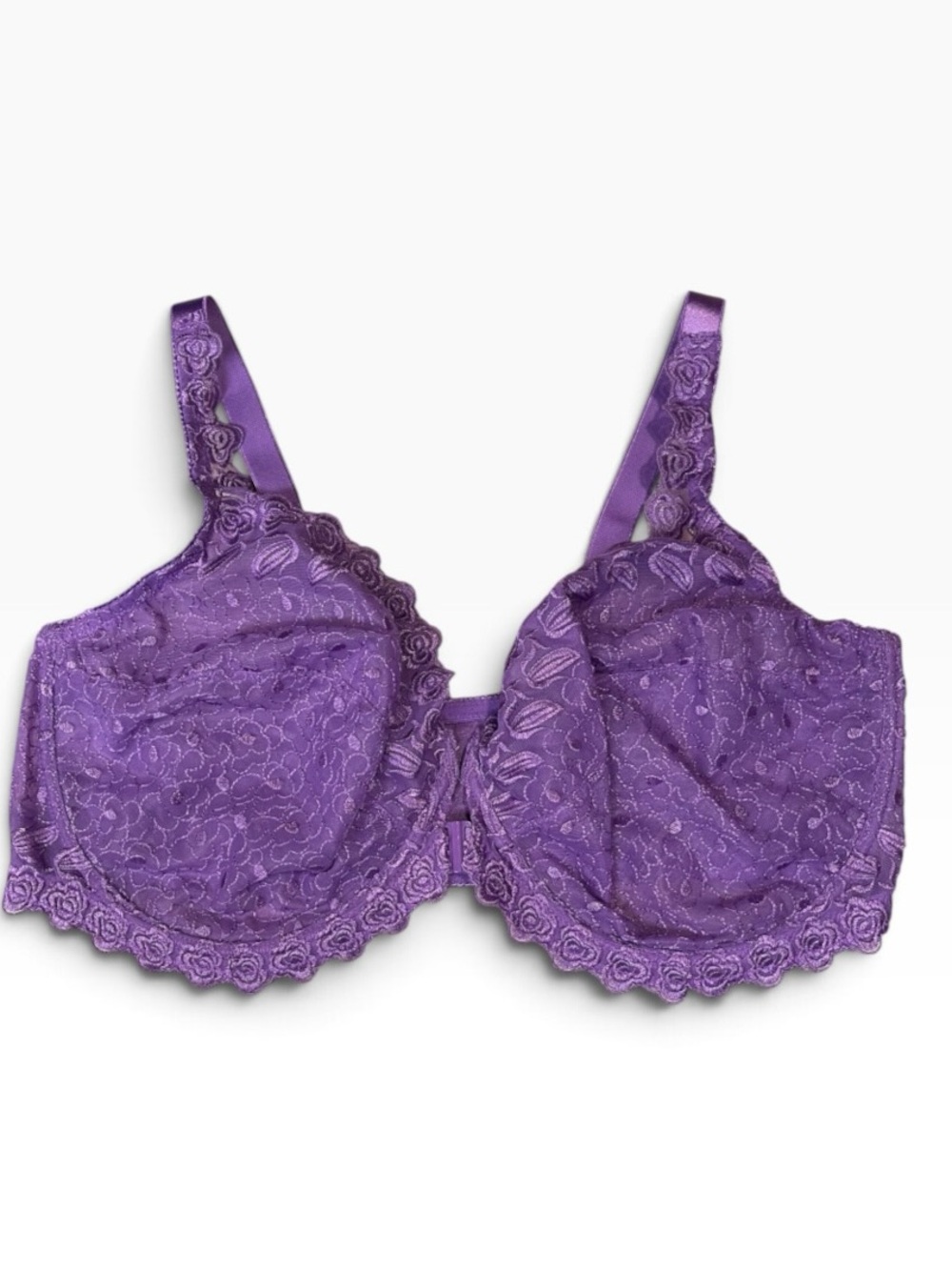 Lace Underwire Bra size 44D purple
